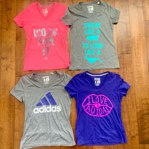 Adidas ultimate tee graphic tee shirt top lot size XS